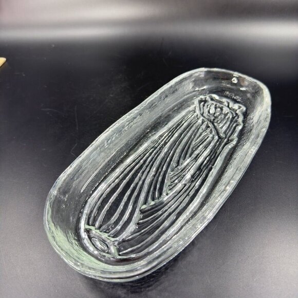 Pilgrim Glass Condiment Relish Serving Dish Tray Celery Clear Heavy Dish - Picture 9 of 12